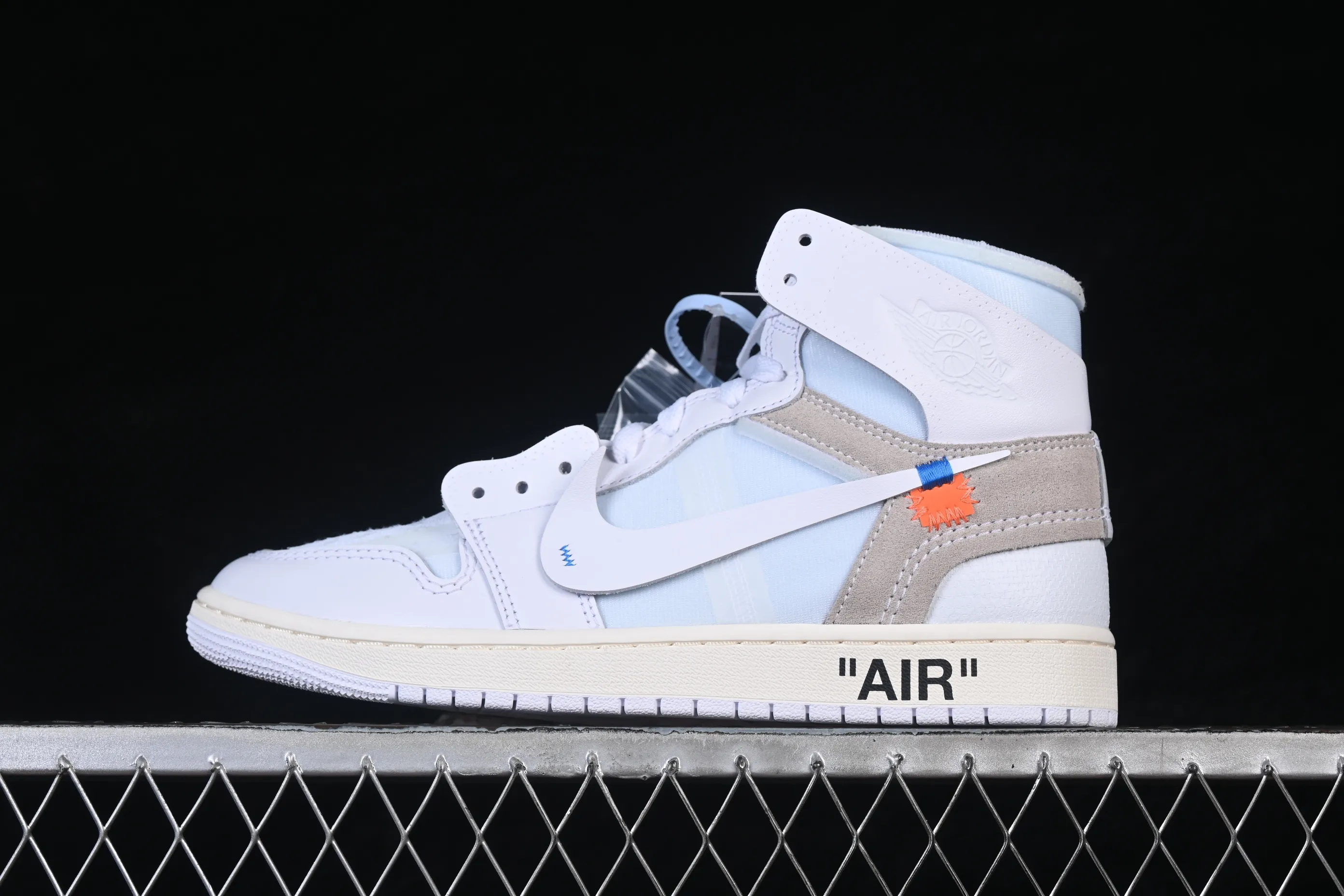 All categories Air Jordan Jordan series basketball shoes Air Jordan 1 High GX foreign trade version Off White x Air Jordan OW AJ1 Joe 1 joint white high-top basketball shoes AA3834-100